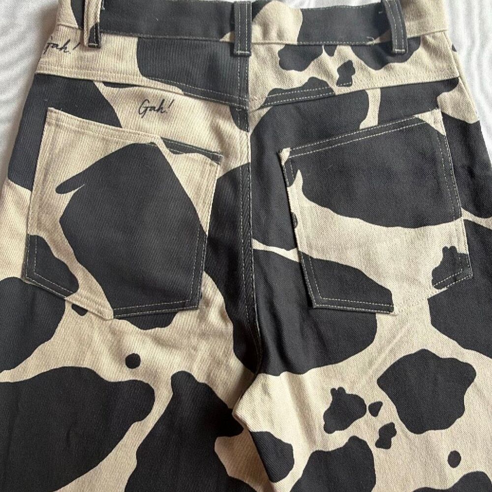 Lisa says Gah size 28 Cow Print Jeans - Picture 7 of 11